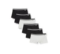 DIM Herren Boxershorts 6er Pack | Ecodim Cotton Stretch | Dauerhafter Komfort und optimaler Halt | Klassischer Gürtel. Schwarz/Grau/Schwarz/Grau XXL
