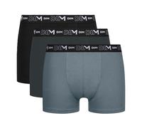 DIM Herren Coton Stretch Respirant Maintien Optimal x3 Boxershorts, Noir/Gris Granit/Gris Souris,