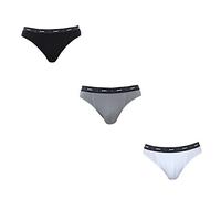 DIM Herren Slip 3er Pack | Bequeme Stretch-Baumwolle | Optimaler Halt | Ohne Etikett Schwarz/Grau/Weiß XXL