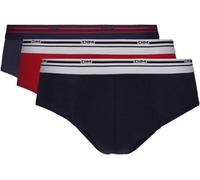 Dim Herren Slip Classic Colors Baumwolle Stretch x3 Denimblau/Lavendelrot/Denimblau XXL