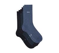 DIM Herren - Socken aus Baumwolle mit Streifen und Punkten x3 | Atmungsaktiver Komfort | Natürliche Weichheit | Moderner Look Marineblau/Melierte Jeans 39-42