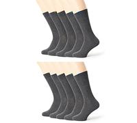 DIM Homme - Socken Ecodim x10 | Verstärkte Fersen & Zehen | Weiche Baumwolle Feinmaschig | Täglicher Komfort. Mittelgrau 39-42