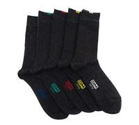 DIM Homme - Socken Ecodim x5 | Verstärkte Fersen & Zehen | Weiche Baumwolle Feinmaschig | Täglicher Komfort. Mittelgrau 39-42