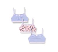 Dim Mädchen BH Les Pockets Coton Brasserie x3 Strawberries/Violett/Violett 10 Jahre