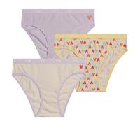 DIM Mädchen - Les Pockets Slips aus Baumwolle x3 | Ultraweich & Bequem | Elastischer Bund | Farbige Motive Lot Joli Coeur 10 Jahre