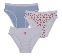 DIM Mädchen - Les Pockets Slips aus Baumwolle x3 | Ultraweich & Bequem | Elastischer Bund | Farbige Motive Strawberries/Flieder/Violett 10 Jahre