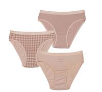 DIM Mädchen - Les Pockets Slips aus Baumwolle x3 | Ultraweich & Bequem | Elastischer Bund | Farbige Motive Vichy/Mauve/Baby Mauve 12 Jahre