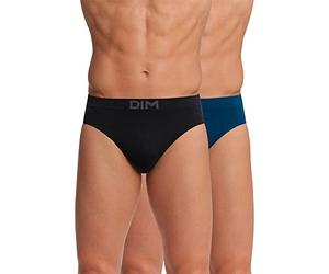 Dim Micro Slip Ohne Naht Für Männer x2, Mitternachtsblau/Schwarz, M