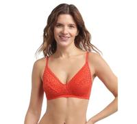 Dim ohne Bügel-Spitzen-BH Daily Dentelle für jeden Tag Damen x1, Rot, 85C