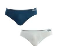 Dim Slip Baumwolle Nahtlos Für Männer x2, Hellblau/Charonblau, L