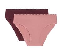 Dim Slip Frau Midi Body Touch Easy x2 Rosa/Rubinrot S