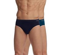 Dim Slip Baumwolle Nahtlos Für Männer x2, Mitternachtsblau/Jeansblau, M