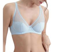 DIM x INES de La Fressange - Full Cup Armature BH x1 | Exklusive Kollektion | Optimaler Halt | Eleganter & Raffinierter Stil Blau Hemd 80D