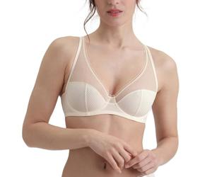 DIM x INES de La Fressange - Full Cup Armature BH x1 | Exklusive Kollektion | Optimaler Halt | Eleganter & Raffinierter Stil Macadamia 90C