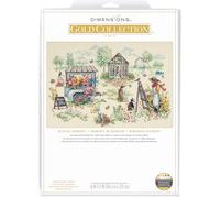 Dimensions 70-35445 Gold Collection Blissful Moments Advanced Kreuzstich-Set, 40,6 x 27,9 cm, 18 cnt. Elfenbeinfarbener Aida, 5-teilig