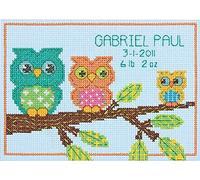 Dimensions Gezählter Kreuzstick Set, Mini Owl Birth Record