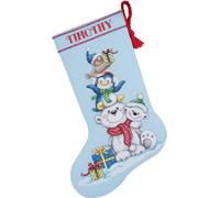 Dimensions Gezählter Kreuzstick Set, Stack of Critters,Schneemann-sitzstange