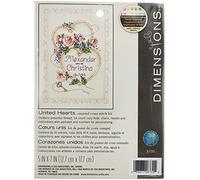 Dimensions Gezählter Kreuzstick Set, United Hearts,Beige