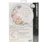 Dimensions Kreuzstich Set "Hochzeitsrekord zu haben und zu halten", Zählmuster, Diam. 30,4cm