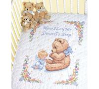 Dimensions Kreuzstich Set "Steppdecke süßes Gebet", Stickbild gedruckt, 86x109cm