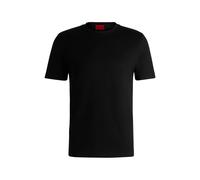 HUGO Regular Fit T-Shirt aus reiner Baumwolle Modell 'DIMERSTEE' in Black, Größe S