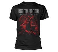 Dimmu Borgir T-Shirt Death Cult Pentagram – Schwarz, 100% Baumwolle, Größe S