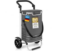Dimono® Einkaufstrolley Klappbar Transportwagen - 56 Liter mit Kühlfach | 3-in-1 Einkaufswagen - leicht, bis 30kg & leise Räder - Shopping Trolley mit abnehmbarer Tasche, wasser- & schmutzabweisend