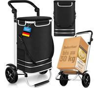 Dimono® Einkaufstrolley Klappbar Transportwagen - 56 Liter mit Kühlfach | 3-in-1 Einkaufswagen - leicht, bis 30kg & leise Räder - Shopping Trolley mit abnehmbarer Tasche, wasser- & schmutzabweisend