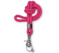 Dinalu, Schlüssel-Band, Schlüssel-Kette mit Karabiner mit schwarzem Metall, Universalkette für Schlüsselbund, Schlüssel-Anhänger-lang, Neck Lanyard shining pink