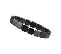 Dinchaakuarry Herren Armbänder Armreif Mit Quadratischem Schliff | Armband Mit Steinperlen Für Männer Tägliches Tragen Hochzeit Formelle Veranstaltungen Soziale Treffen Outdoor