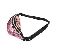 DINHEAROM Damen Mermaid Glitzer Bauchtasche mit Verstellbarem Gürtel Umhängetasche für Reisen Funkelnde Pailletten für Mädchen und Frauen