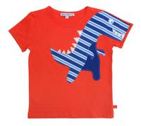 Dino Aufnäher Shirt kurzarm rot 104
