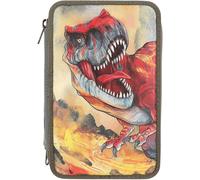 Dino World 3 Fach Federtasche mit 3D-Effekt