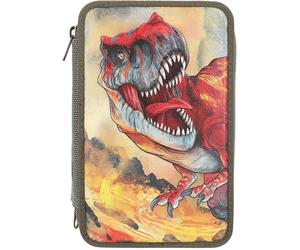 Dino World 3 Fach Federtasche mit 3D-Effekt