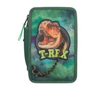 Dino World - Triple Pencil Case - T-REX - Green -( 0412506 )