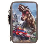 Dino World 3 Fach Federtasche NEW WORLD