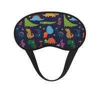 Dinosaurier-Schlafmaske mit Palmblatt-Druck, für Seitenschläfer, niedliche Verdunkelung, Augenmaske, Abdeckung für Zuhause oder Reisen