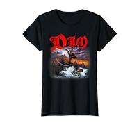 Dio Holy Diver Cover on Black T-Shirt, Damen, Schwarz, M