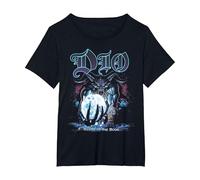 Dio Master of The Moon On Black T-Shirt, Damen Große Größen, Schwarz, 6X