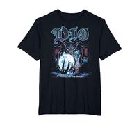 Dio Master of The Moon On Black T-Shirt, Herren Große Größen, Schwarz, 5X Tall