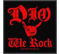 Dio We Rock Band Logo Woven Patch Accessory Size