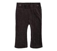Dirkje - Girls - Pants - Cotton/Polyester - Velour Fabric - Wide Legs - Long - Winter/Autumn - Fitted - Grey - Size 62