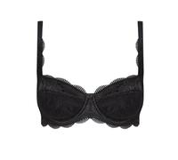 SUSA Dirndl BH Wiesn-Zauber/Bügel-Push-Up BH mit besonders volumenreichen Schalen/BH mit einfachem Design für EIN Atemberaubendes Dekolleté/schwarz / 70F