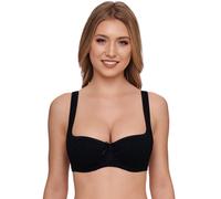 Dirndl-BH SUSA "Wiesn Zauber", Damen, Gr. 100, Cup B, schwarz, Spitze, Obermaterial: 52% Baumwolle, 40% Polyamid, 8% Elasthan, unifarben, bequem, BHs Dirndl-BH, Soft-Cups, Spitze, mit Bügel, Stäbchen