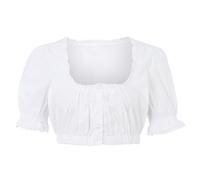 Dirndl Bluse Damen, Dirndl Bluse Damen Kurzarm Weiß Trachtenbluse Elegante DirndlbluseTracht Bluse Bavarian Oktoberfest Dirndlblusen für Damen Weiss Große Größen Blusen Trachtenblusen