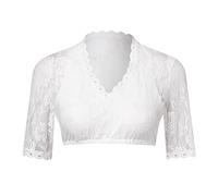 Dirndl Bluse Damen, Trachtenbluse Damen Spitze Kurzarm V Ausschnitt Dirndl Bluse Weiß Dirndlbluse Elegante Bavarian Oktoberfest Dirndlblusen für Damen Weiss Spitzen Blusen Trachtenblusen