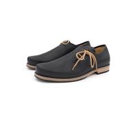 dirndl + bua Trachtenschuh Paniolo für Herren, Flache Haferlschuhe für Männer (braun, EU Schuhgrößensystem, Erwachsene, Herren, Numerisch, M, 41)