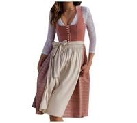 Dirndl Damen, Grosse Grössen Trachtenkleid Trachtenrock Oktoberfest Dresses Elegantes Trachten Kleid für Oktoberfest Trachtenmode