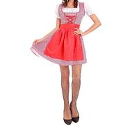 Dirndl Damen Kurz Trachtenkleid Damen Kurzarm Dirndlkleid Damen Trachten Kleid Dirndel Bluse Schürze Trachtenmode Dirndelkleider Dirndl & Dirndl-Sets für Frauen Mädchen Oktoberfest Outfit Kostüm