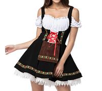 Dirndl Damen Kurz - Trachtenkleid Grosse Grössen Dirndlkleid Trachten Kleid Dirndel Trachtenmode Trachtenmieder Dirndelkleider Dirndl & Dirndl-Sets für Frauen Mädchen Oktoberfest Outfit